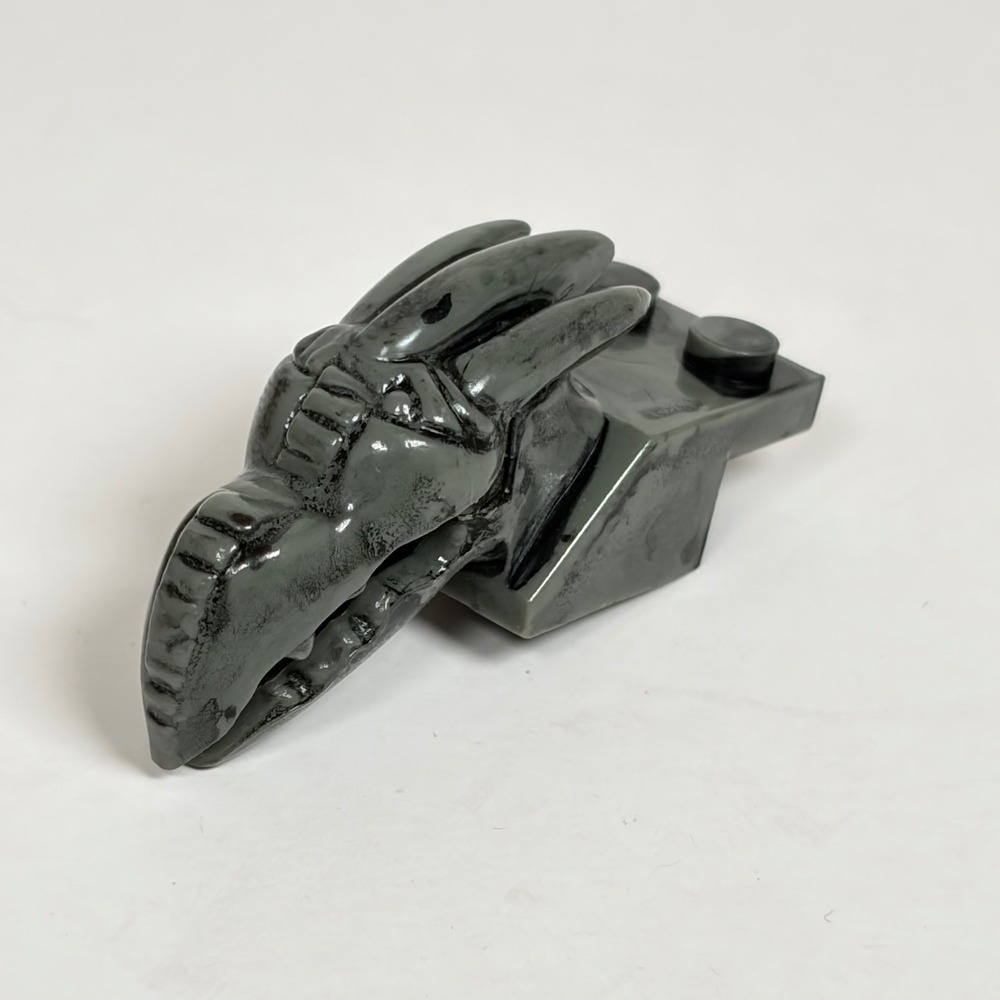 Mega Bloks Dragons Sorcerer's Lair Dragon Head Marbled Grey Black replacement